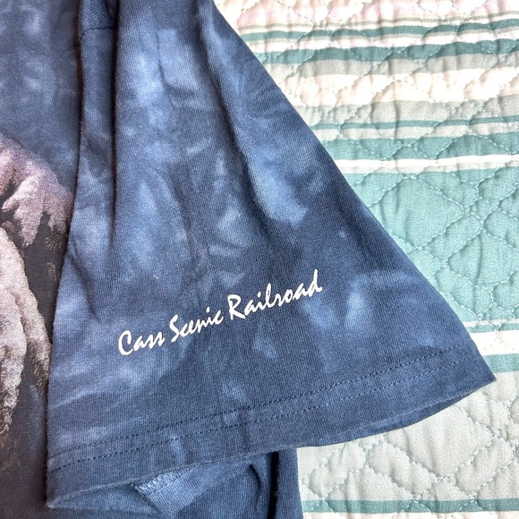 Vintage 90s The Mountain Arctic Wolves Tie Dye Graphic T-Shirt Sz Large - Picture 6 of 8